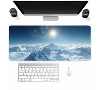 Tappetino Mouse Montagna innevata 1500x800mm, Gaming mouse Pad XXL con Base Antiscivolo, Aderente e Liscio, Migliora la Precisione e la Velocità, Mousepad xxl Lavabile per Mouse Tastiera gaming