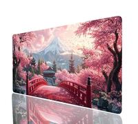 Tappetino Mouse Monte Fuji Tappetino Mouse xxl 700x300x3mm, Mousepad Giappone Cucire i Bordi Migliorare la Precisione e la Velocità, Mousepad per Scrivania Gaming Tastiera Pc Portatile JXL-1119