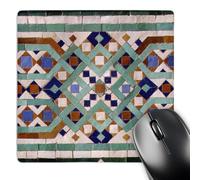 Tappetino Mouse, Morocco Hassan II Mosaic Tile Personalizzato Tappetini Mouse Superficie Liscia Mousepad per Laptop Casa Tastiera 25X30cm