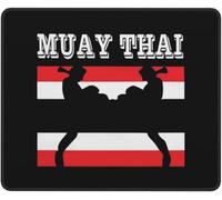 Tappetino Mouse Muay Thai Thailand Flag Mouse Pad Base Antiscivolo Accessori Gaming Resistente agli Schizzi Mousepad per Computer Pc E Laptop Essenziale per Ufficio L