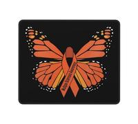 Tappetino Mouse Multiple Sclerosis Awareness Butterfly Graphic Durevole Gaming Mouse Pad Soffice Desk Mat per Computer Gaming Ufficio 10X12In