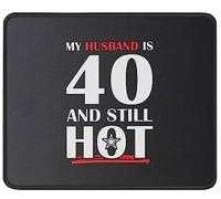 Tappetino Mouse My Husband Is 40 Mouse Pad Soft Tappetino per Mouse Resistente agli Schizzi Tappetini per Ufficio Computer Essenziale per Ufficio S