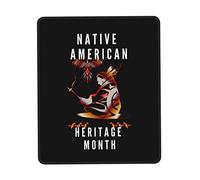 Tappetino Mouse Native American Heritage Month Indigenous Mousepad Uso Prolungato Mouse Pad Durevole Tappetino Scrivania per Casa Computer Ufficio 25X30CM