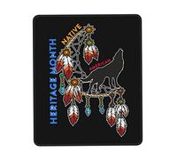 Tappetino Mouse Native American Heritage Month Mouse Pad Impermeabile Tappetino Scrivania Multifunzione Mousepad per Laptop Ufficio Computer 25X30CM