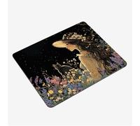 Tappetino Mouse Nero, Mini Tappetino Scrivania 260x210x3mm Mouse Pad Ragazza Base in Gomma Antiscivolo Mousepad, Tappeto Scrivania, Portatile Impermeabile Mouse Pad, Accessori Scrivania S0-825