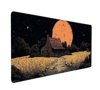 Tappetino Mouse Nero Tappetino Mouse XXL 150 x 80 cm, Mousepad Case Sottomano Scrivania con Base in Gomma Antiscivolo, Impermeabile Tappeto Scrivania con 3MM Bordi Cuciti per Computer, PC -bby09C9HD