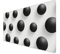 Tappetino Mouse nero, Tappetino Mouse xxl Gaming Geometria, Ufficio Impermeabile Sottomano Scrivania, Mouse Mat Con Base In Gomma Antiscivolo Per Pc, Laptop,etc. Ideale Regali Natale 1000x500x3mm A285