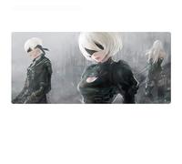 Tappetino Mouse NieR Automata Tappetino per XXL Mouse da Gioco - Gaming Mousepad Extra Grande 900 x 400mm - Pad 3mm con Base in Gomma Antiscivolo - Spessore 3mm Anime Tappetino Mouse, R