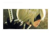 Tappetino Mouse NieR Automata Tappetino per XXL Mouse da Gioco - Gaming Mousepad Extra Grande 900 x 400mm - Pad 3mm con Base in Gomma Antiscivolo - Spessore 3mm Anime Tappetino Mouse, E