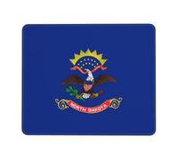 Tappetino Mouse North Dakota State Flag Confortevole Gaming Mouse Pad Lavabile Desk Mat per Laptop Mac Gaming 10X12In