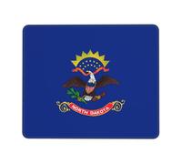 Tappetino Mouse North Dakota State Flag Durevole Mouse Pad Multifunzione Mousepad per Pc Laptop Mac 10X12In