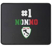 Tappetino Mouse Number One Nonno Italian Grandfather Best Mousepad Impermeabile Tappetino Scrivania Durevole Mouse Pad per Casa Laptop Computer 25X30CM