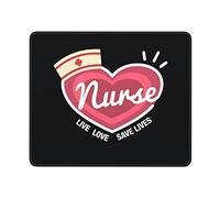 Tappetino Mouse Nurse Live Love Save Lives Mouse Pad Portatile Mousepad Resistente agli Schizzi Tappetino per Mouse per Pc E Laptop Computer Casa L