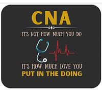 Tappetino Mouse Nurse Nurse CNA Is How Much Love You Put Mousepad Uso Prolungato Tappetino Scrivania Multifunzione Mouse Pad per Casa Computer Ufficio 25X30CM