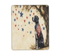 Tappetino Mouse Pad, 4Th of July Independence Day Great Dane Dog Puppy Dog Tappetino per Mouse Lavabile Mouse Pad Multifunzionale Tappetini Mouse per Laptop Ufficio 25X30Cm