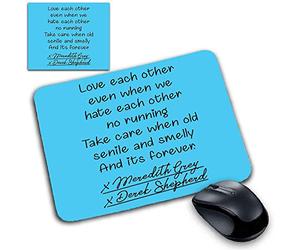 Tappetino Mouse Pad adatto a Grey's Post It Proposta Matrimonio idea wedding Post it