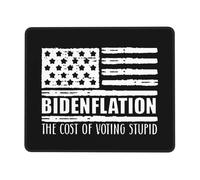 Tappetino Mouse Pad, Bidenflation The Cost of Voting Stupid Tampone per Mouse Lavabile Tappetino per Mouse Antiscivolo Gaming Mousepad per Casa Computer 25X30Cm