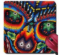 Tappetino Mouse Pad, Colorful Skull Mexican Symbol of The Day of The Dead Gaming Pad Base in Gomma Tappetini per Il Mouse Ergonomico Mouse Pad per Gaming Ufficio 25X30Cm