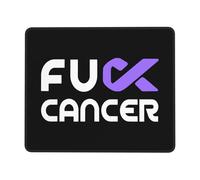 Tappetino Mouse Pad, Fuck Pancreatic Cancer Mousepad Confortevole Tampone per Mouse Antisfilacciamento Gaming Mousepad per Laptop Pc 25X30Cm