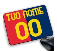 Tappetino Mouse Pad gadget compatibile x tifoso Rossoblu #Forza Genoa Maglia personalizzabile Nome numero Serie genova nel cuore (Maglia Genoa nome e numero)