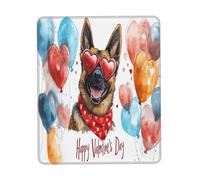 Tappetino Mouse Pad, Happy Loves Day Belgian Malinois Dog Puppy Dog Tappetino Da Gaming Confortevole Mouse Pad Pratica Tappetini Per Il Mouse Da Gioco Per Casa Pc 25X30Cm