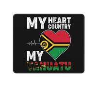 Tappetino Mouse Pad, My Heart My Country My Vanuatu Tappeto Mouse Antisfilacciamento Gaming Tappetino Mouse Pratica Tappetino per Il Mouse da Gioco per Gamers Notebook 25X30Cm