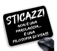 Tappetino Mouse pad personalizzabile Divertente scherzo frasi parolacce antistress sticazzi parolaccia filosofia di vita