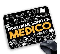 Tappetino Mouse Pad Personalizzabile Professioni Sanitarie Fidati di me sono un Medico