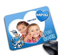 Tappetino Mouse Pad personalizzabile tua foto nome Serie campione italia love per napoli tifoso Napoletano