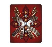 Tappetino Mouse Pad, Southwest Native American Retro Aztec Pattern Tappetini per Il Mouse Lavabile Tappetini Mouse Antipolvere Tampone per Mouse per Ufficio Laptop 25X30Cm
