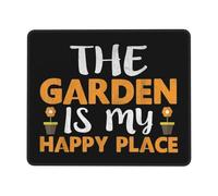 Tappetino Mouse Pad, The Garden Is My Happy Place Tappetino Per Il Mouse Da Gioco Ergonomico Tappetini Per Il Mouse Base In Gomma Tappeto Mouse Per Laptop Casa 25X30Cm