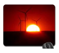 Tappetino Mouse Pad, Wind Power Windrader Renewable Energy Energy Tappeto Mouse Ergonomico Gaming Mousepad Liscia Tappetini per Il Mouse per Gaming Ufficio 25X30Cm