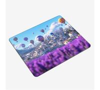 Tappetino Mouse Paesaggio, Mini Tappetino Scrivania 340x280x3mm Mouse Pad Palloncino Base Gomma Antiscivolo Mousepad, Tappeto Scrivania con Bordi Cuciti, Portatile Mouse Pad,Accessori Scrivania S0-227