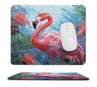 Tappetino Mouse, Painted Flamingo Printed Antiscivolo Tappetino per Il Mouse da Gioco Personalizzato Gaming Pad per Computer Pc Gamers 25X30cm