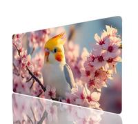 Tappetino Mouse Pappagallo Tappetino Mouse xxl 100x50x0.3cm Mousepad Fiore Cucire i Bordi Migliorare la Precisione e la Velocità Mousepad per Scrivania Gaming Tastiera Wireless Pc Portatile Model-4483
