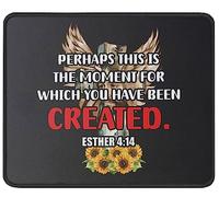 Tappetino Mouse Perhaps This Is The Moment for Which You Were Created Mouse Pad Portatile Accessori Gaming Base Antiscivolo Tappetino per Mouse per Casa Computer Ufficio S