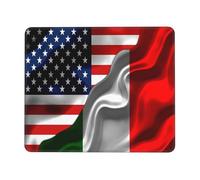 Tappetino Mouse Personality America Flags Italian Italy Flag Accessori Gaming Portatile Mouse Pad Base Antiscivolo Tappetino per Mouse per Pc E Laptop Casa Computer M