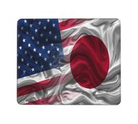 Tappetino Mouse Personalized Design Vivid America Flag Japanese Japan Flag Mousepad Resistente agli Schizzi Tappetino per Mouse Soft Mouse Pad per Computer Essenziale per Ufficio Casa S
