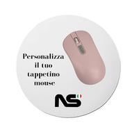 Tappetino Mouse Personalizzato Tondo, Stampato con Foto, Scritte e Logo, cm20, Idea Regalo Natale, Compleanno, Festa della mamma, Festa del papà, San Valentino | NS Bandiere