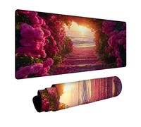 Tappetino Mouse Petalo Tappetino Mouse xxl 70x30x0.3 cm Mouse Pad Scale con Antiscivolo Base in gomma per Copri Scrivania Pc Portatile Gaming Tastiera Wireless Regalo Uomo DBYH-8728