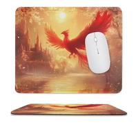 Tappetino Mouse Phoenixsbird House Portatile Tappetino per Mouse Lavabile Accessori Gaming per Sensori da Gioco Ufficio Gaming 10X12In