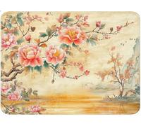 Tappetino Mouse Piccolo 150 x 300 x 3 mm, Tappetino Scrivania Mouse Pad da Gioco, Base in Gomma Antiscivolo Mousepad, Migliora Velocità e Precisione, Accessori per L’ufficio Fiore Il paesaggio qw-153