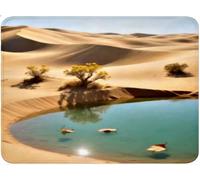 Tappetino Mouse Piccolo 150x300x3mm, Tappetino Scrivania Mouse Pad da Gioco, Mousepad, Portatile, Scorrimento Facile, Migliora Velocità e Precisione, Accessori per L’ufficio lago Il deserto (2) qw-118