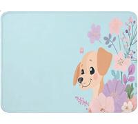 Tappetino Mouse Piccolo 200 x 300 x 3 mm, Tappetino Scrivania Mouse Pad da Gioco, Base in Gomma Antiscivolo Mousepad, Scorrimento Facile, Migliora Velocità, Accessori per L’ufficio cane blu qw-70