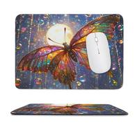 Tappetino Mouse Piccolo 300 x 250 mm - Tappetino Mouse Gaming Farfalla Luna Mousepad - Controllo Preciso del Mouse Migliora la Velocità e la Precisione - Tenuta Stabile - Accessori Scrivania ti406