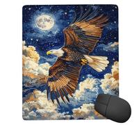 Tappetino Mouse Piccolo 300 x 250 mm - Tappetino Mouse Gaming Luna Gatto Mousepad - Controllo Preciso del Mouse Migliora la Velocità e la Precisione - Tenuta Stabile - Accessori Scrivania ti1167
