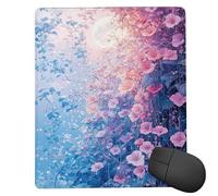Tappetino Mouse Piccolo 300 x 250 mm - Tappetino Mouse Gaming Luna Lupo Mousepad - Controllo Preciso del Mouse Migliora la Velocità e la Precisione - Tenuta Stabile - Accessori Scrivania ti1163