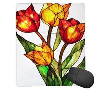 Tappetino Mouse Piccolo 340 x 280 mm - Tappetino Mouse Gaming Fiore di coda Gatto Mousepad - Controllo Preciso del Mouse Migliora la Velocità e la Precisione - Accessori Scrivania - Regali ti1150