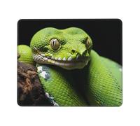 Tappetino Mouse Piccolo Cute Green Tree Python 25X30Cm Antipolvere Tappetino Mouse Confortevole Tappetino per Gioco Pc