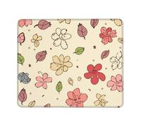 Tappetino Mouse Piccolo Lovely Flower Patterns 25X30Cm Soffice Tappetini Mouse Confortevole Mousemat per Gioco Casa